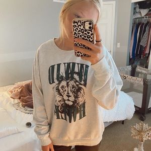 oversized HWLF crew neck